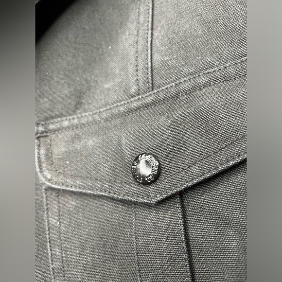 Vintage Filson C.C. Filson Co Seattle Black Chore Coat Utility Size M 20044 BL - Picture 4 of 6